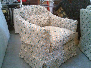 re-upholstered chair in Boca Raton